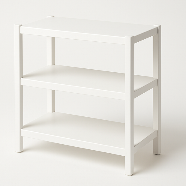 3-Tier Compact Storage Shelf - Easy Assembly Organizer